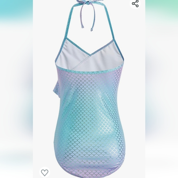 NWT AS ROSE RICH girls one piece ruffle bathing suit - Picture 2 of 6